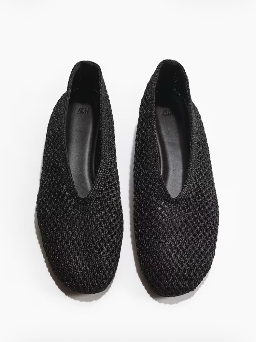H&M Braided Flats - NWT - size 11 - Black